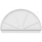Ekena Millwork Half Round 4 Spoke Architectural Grade PVC Combination Pediment, 58"W x 35-3/4"H x 2-3/4"P PEDPC058X360HRO04 - alternate 2